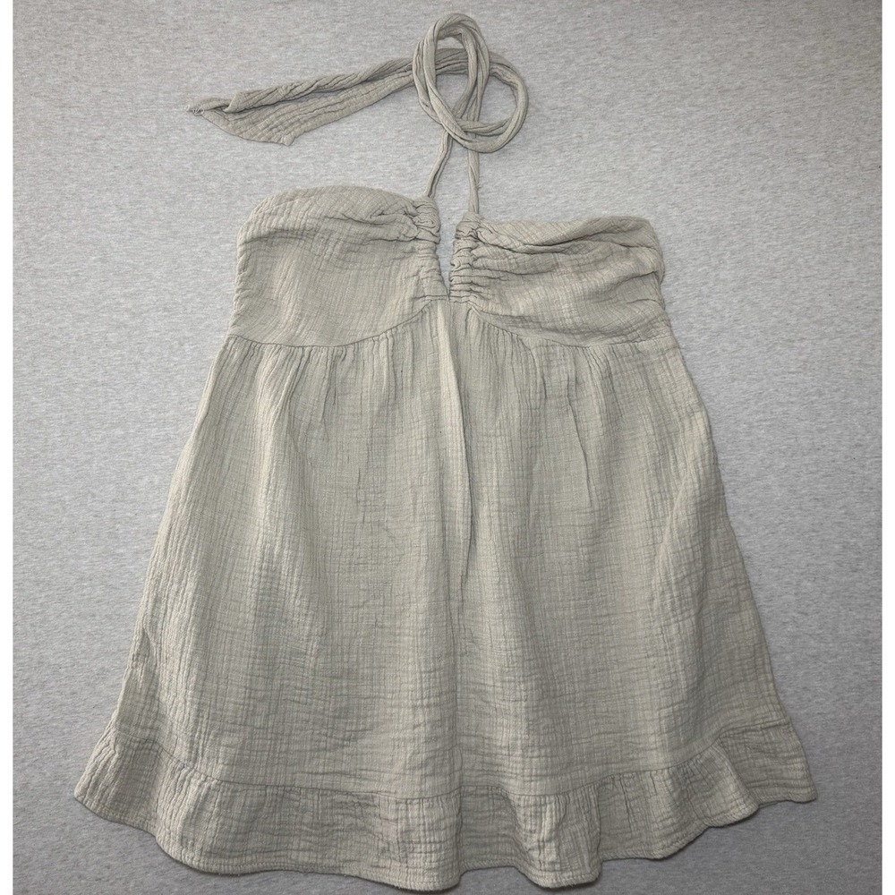 Miss Love Woman's Beige Beach Top String Tie Size Large